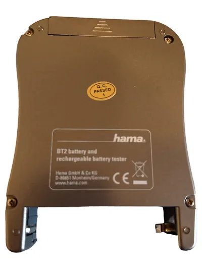 Hama BT2 Batterietester Akkutester LCD Display Universal Grau
