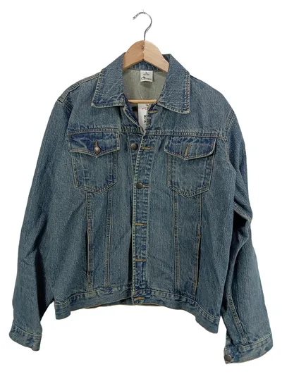 Camargue Jeansjacke Herren Blau Vintage L 52 Baumwolle Freizeit