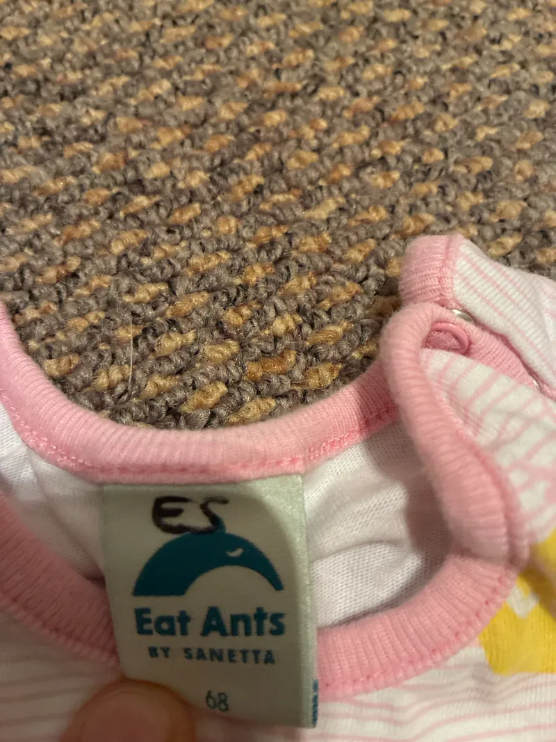 Eat Ants by Sanetta Baby Strampler Mädchen Gr. 68 Rosa Punkte Baumwolle 2