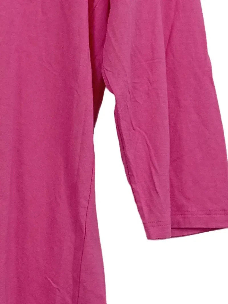 Alfredo Pauly Damen Langarmshirt 3/4-Arm Viskose Basic Pink Gr. 36 3