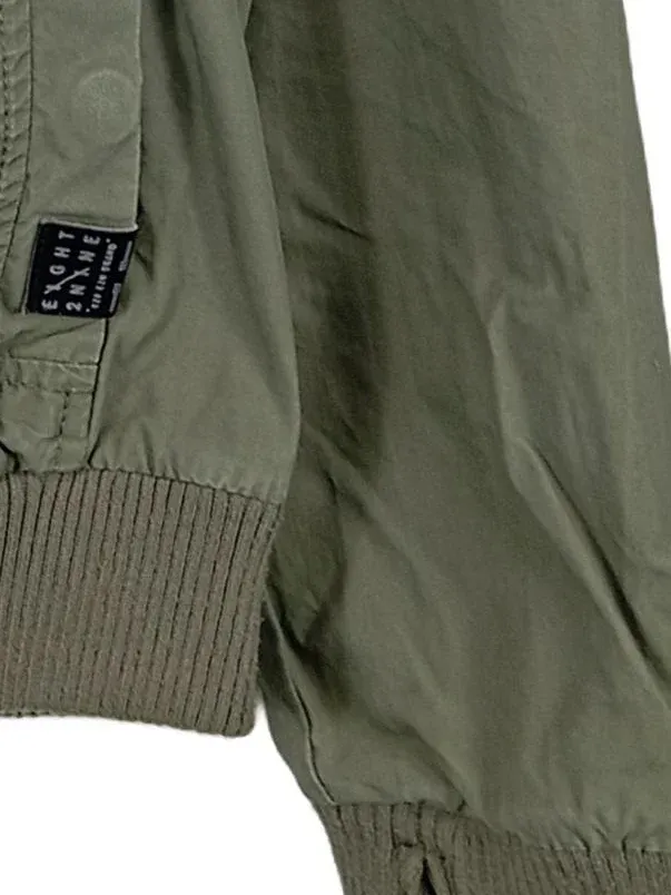 Eight2Nine Damen Leichte Jacke Kapuze Oliv S Baumwolle Freizeit Frühling Sommer 3