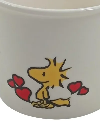 BUTLERS Peanuts Woodstock Tasse Porzellan Weiß Herzen 150ml