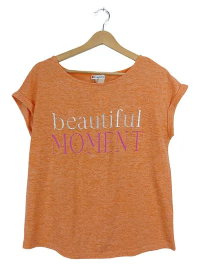 Street One Damen T-Shirt "Beautiful Moment" Orange Gr. 38/M
