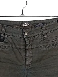 Cambio Pearl Jeans Damen Slim Fit Grau Stretch Baumwolle Gr. 42 L33 3