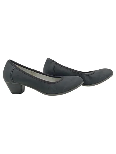 Annie G. Damen Pumps Blau Gr. 39 Klassisch Blockabsatz Textil