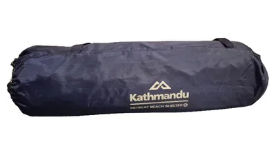 Kathmandu Spielzelt Retreat Beach Shelter Sonnenschutz Logo-Print Blau