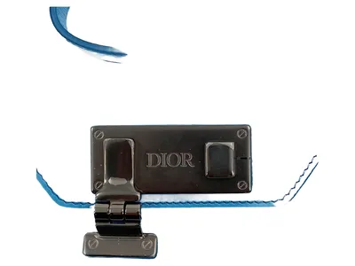 Dior Mini Umhängetasche Blau Leder Crossbody Bag Luxus Damen