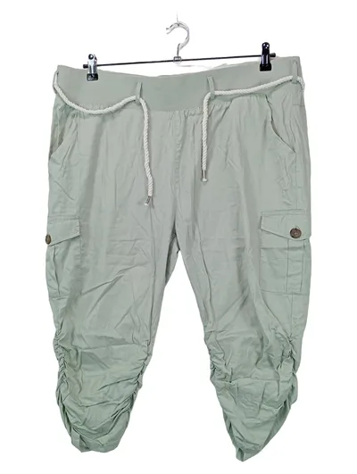 Blind Date Damen Cargohose Gr. 44 XXL Mintgrün Baumwolle Cargo