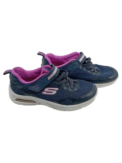 Skechers Sneaker Mädchen Gr. 36 Blau Pink Klettverschluss Sportschuhe