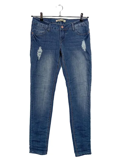 SUBLEVEL Damen Skinny Jeans Destroyed Look Blau M W29 L33