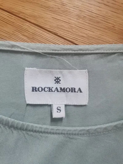 Rockamora Damen Bluse Oversized Gr. S Mintgrün Lyocell Casual