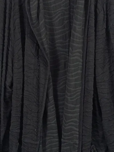 KjBRAND Damen Strickjacke Gr. 58 Schwarz Strukturmuster Kapuze Elegant