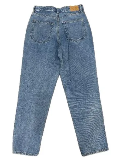 Monki Mom Jeans Damen Gr. 29 Blau High Waist Denim Hose Baumwolle