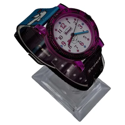 Scout Kinderuhr Mädchen Pferd Taube Armbanduhr Lila Blau Analog