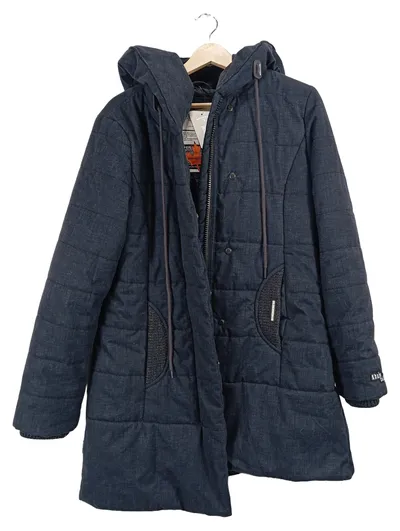 Khujo Steppjacke Damen Blau Gr. 40/L Kapuze Melange Casual Alltag
