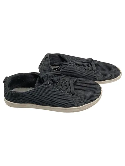 Feelgrounds Sneaker Low Damen Grau Mesh Schnürung Gr. 37 Alltag