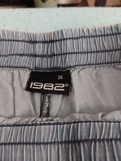 1982 Damen Jogginghose Lyocell Hellblau Gr. 38/M Kordelzug