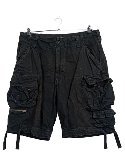 Brandit Cargo Shorts Herren XL Schwarz Baumwolle Outdoor Bermuda