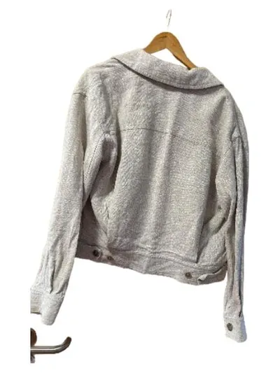 Marc O'Polo Damen Leinen Jacke Gr. 36/S Beige Casual Übergangsjacke