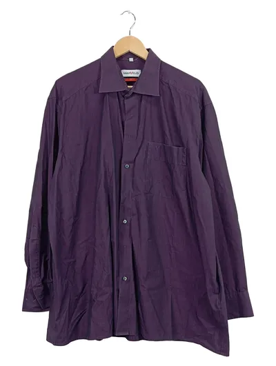 MARVELIS Herren Business Hemd Langarm Lila Gr. 45 Non-Iron