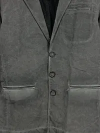 Diesel Black Gold Herren Lederjacke Sakko Blazer Grau Gr. S/48 4