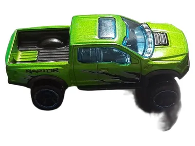 Hot Wheels Ford F-150 Raptor 2017 Spielzeugauto Grün Mattel