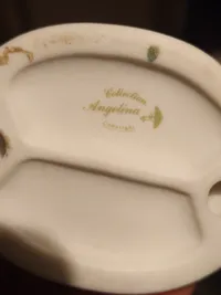Angelina Collection Porzellanfigur Mädchen mit zwei Hunden 9cm Dekofigur 3