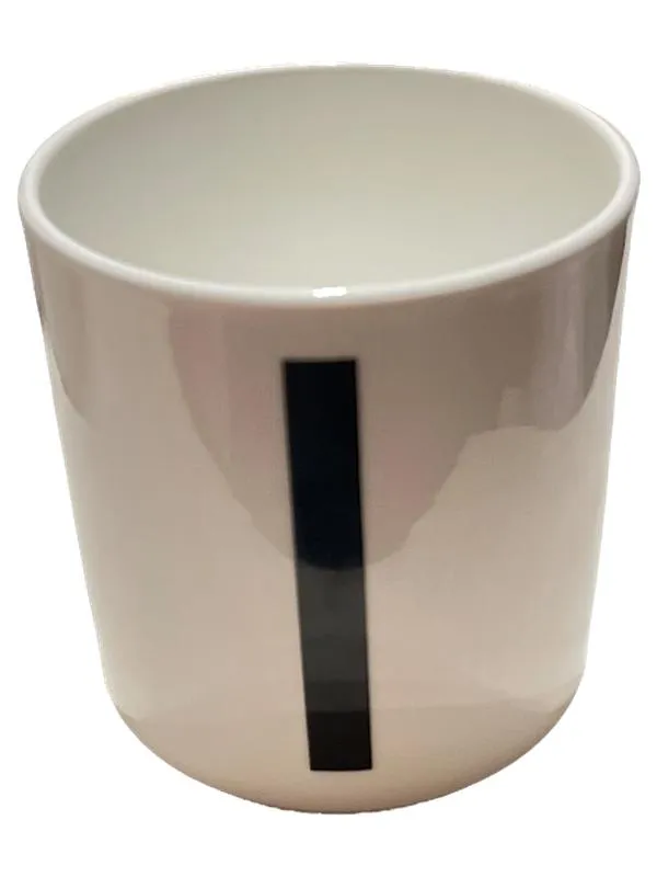 Design Letters Porzellan Becher Buchstabe I Arne Jacobsen Weiß 300ml 1