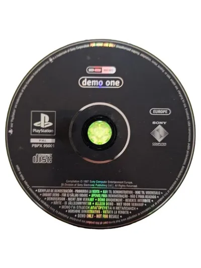 Sony PlayStation 1 PS1 Demo Disc One PAL Europe PBPX 95001 1997
