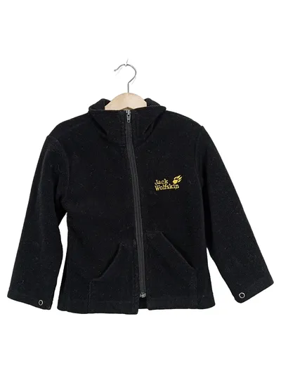Jack Wolfskin Kinder Fleecejacke Gr. 134/140 Schwarz Outdoor