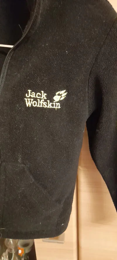 Jack Wolfskin Kinder Fleecejacke Gr. 134/140 Schwarz Outdoor