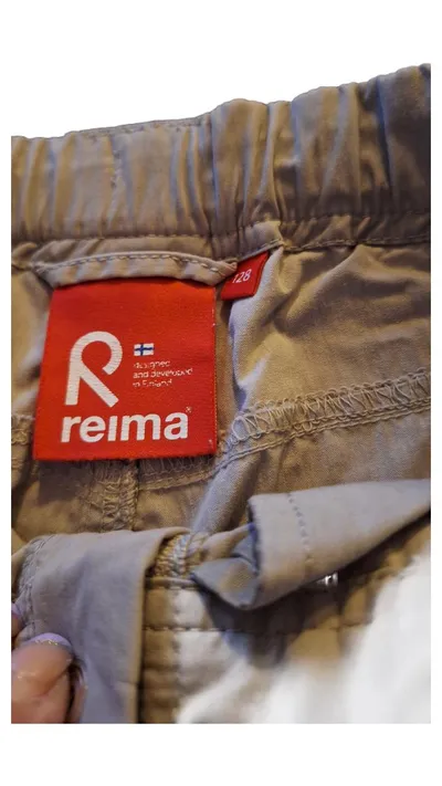 Reima Outdoorhose Kinder Gr. 128 Beige 3/4 Hose Capri Wanderhose