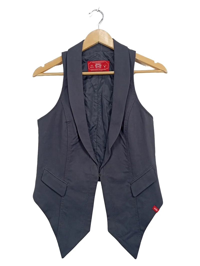 EDCO Damen Anzugweste Weste Grau Gr. 38 M Casual 1