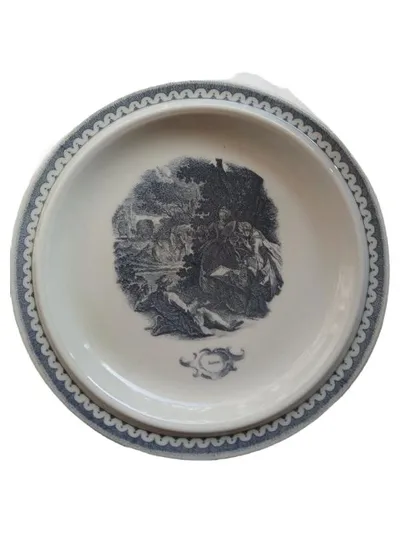 Goebel OPM Wandteller Porzellan Klassisch Figuren Porträts Weiß 20cm