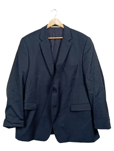 Atelier Torino Sakko Herren Gr. 60 Blau Wolle Business Klassisch