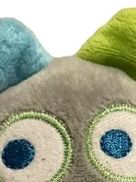 JAKO-O Greifling Baby Rassel Monster Stofftier Grau Bunt Plüsch