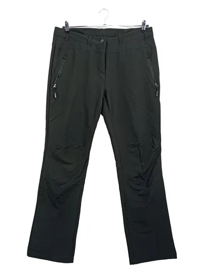 Active by Tchibo Damen Outdoorhose Gr. 44 Dunkelgrün Reißverschluss