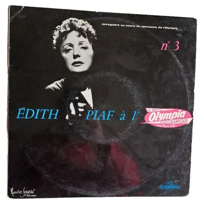 Édith Piaf à l'Olympia N°3 Vinyl LP Columbia FS 1075 Live