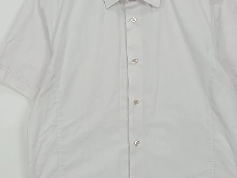 Cool Code Herren Freizeithemd Kurzarm Basic Grau Gr. M 2