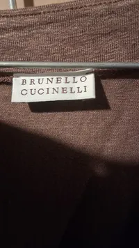 Brunello Cucinelli Damen Wickelshirt Bluse Gr. M Braun Leinen Elegant 6