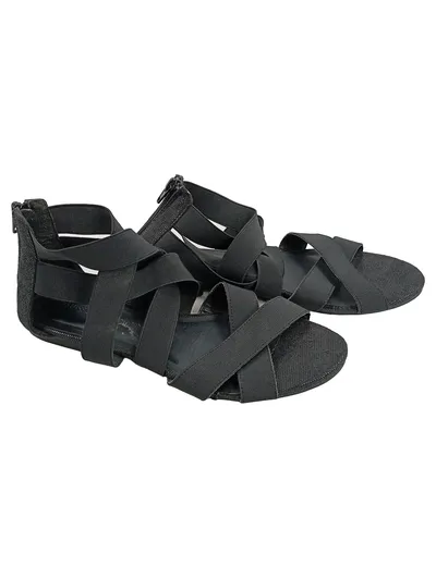 3 Suisses Collection Damen Sandalen Riemchen Schwarz Gr. 39 Elastisch