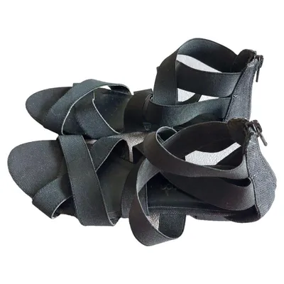 3 Suisses Collection Damen Sandalen Riemchen Schwarz Gr. 39 Elastisch