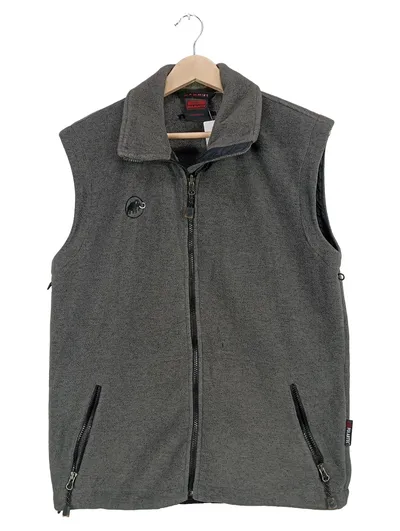 Mammut Funktionsweste Herren Grau L Polyester Outdoor Weste Ärmellos