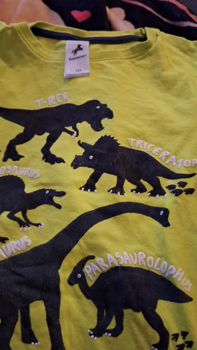 Palomino Langarmshirt Dinosaurier Gr. 134 Gelb Kinder Jungen Dino