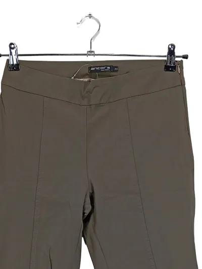 Ancora Damen Stoffhose Casual Oliv Raffungen Baumwolle Gr. W28/36/S