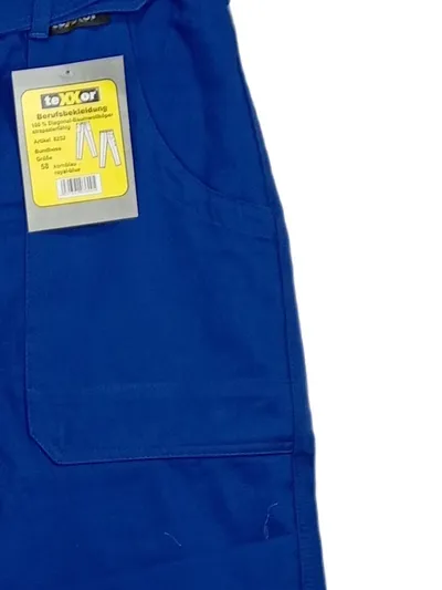 teXXor Bundhose Arbeitshose Gr. 58 kornblau 100% Baumwolle Berufskleidung