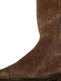 Paul Green Damen Wildleder Stiefel Braun Gr. 39 Reißverschluss
