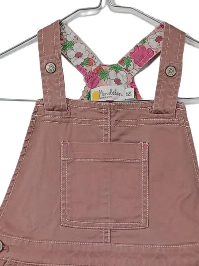 Mini Boden Jeanskleid Mädchen Rosa Gr. 110 Baumwolle Trägerkleid Sommer