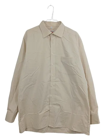 Marvelis Business Hemd Herren Langarm Baumwolle Uni Beige Gr. 44