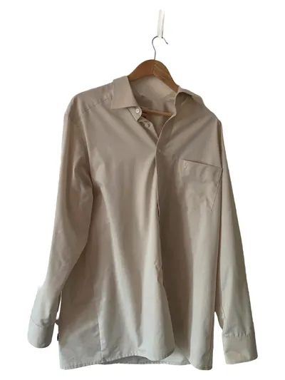 Marvelis Business Hemd Herren Langarm Baumwolle Uni Beige Gr. 44